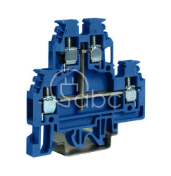 Złącze śrubowe 4 mm², 2-piętrowe, niebieskie, DAS.4/CI(Ex)i