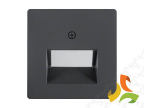 BERKER Q.1/Q.3/Q.7 Płytka czołowa do gniazda komputerowe podwójne UAE antracyt aksamit lakierowany 14096086 HAGER