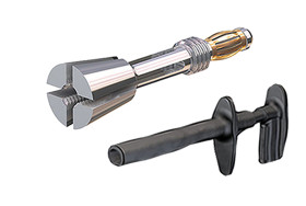 Zacisk testowy, 20A, 1kV, końcówka: M4, gniazdo: 4mm