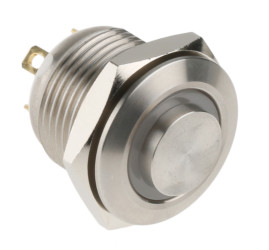 Nasadka przełącznika Chwilowy SPST średnica wycięcia 16mm, montaż panelowy RS PRO