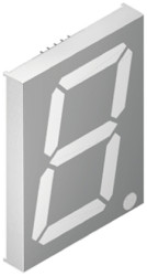 Wyświetlacz diodowy LED 7-segmentowy ze wspólną anodą 100 mcd RH DP, Zielony 101mm Kingbright