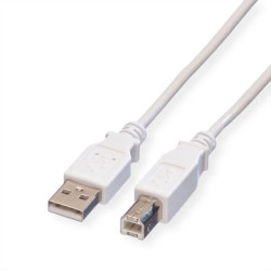 VALUE Kabel USB 2.0, typ A-B, typ A-B, z przewodem, 0,8 m