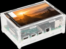 RB-TFT3.2-CASE Case for Raspberry Pi 4 &amp; 3.5" display