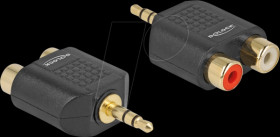 65365 3.5"mm jack plug to 2x cinch socket