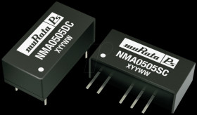 NMA0512SC DC/DC converter, NMA series, 1 W, 12 V/-12 V DC, SIP, dual