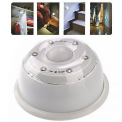 LAMPA LED Z CZUJNIKIEM RUCHU NA BAT.