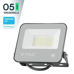 Projektor LED 30W 3450lm 4000K Dioda SAMSUNG 115LM/W IP65 Czarny 5 Lat Gwarancji 23197