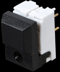 SERL-BK-O.LED Push button, switching voltage: 24 V, for LED, black