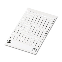 Karta oznacznika Znacznik zacisków z etykietą SK Phoenix Contact Przyklejanie