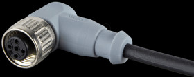 43-10202 SAL M12 x 1, 4-pin, 5 m, cable coupling, angled