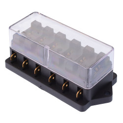 6 Way Standard Blade Fuse Box Holder