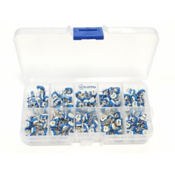 komplet potencjometrów montażowych 100szt + etui