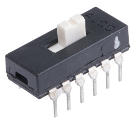 Przełącznik suwakowy, 4PDT, montaż PCB, 115V, 300 mA przy 115 V DC, -40 → +80°C, TE Connectivity