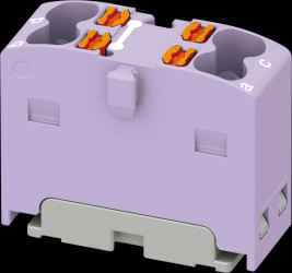 1046617 PTFIX distribution block, 4x1.5, violet