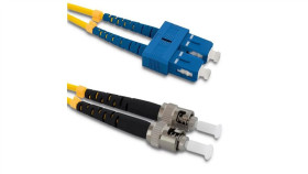 Qoltec Patchcord Światłowodowy Sc/Upc - St/Upc Singlemode 9/125 G652d Duplex 1M