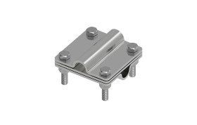 Złącze uniwersalne 3-elem. 80x80 pręt16-pręt16 stal nierdzewna 215.5.1 NI 21501505