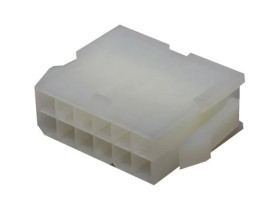 Obudowa złącza zagniatanego 12-pinowe 2-rzędowe raster: 4.2mm Molex Męski Montaż na panelu Mini-Fit 5558, 30490