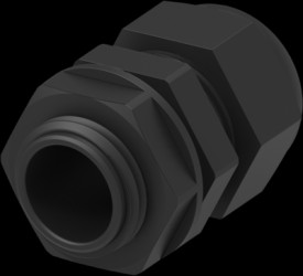 Cable gland, 1/2NPT, Clamping range 6 to 12.2 mm, IP68, black, 1SNG626123R0000