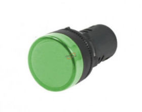 KONTROLKA LED 24V AC/DC ZIELONA 28mm