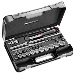 Zestaw nasadek rozmiar napędu 1/2 cala elementy: 35 Facom typ napędu Kwadratowy gniazdo 8 , 9 , 10 , 11 , 12 , 13 , 14