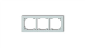Deco Ramka Potrójna Deco Pastel Matt Lodowy Błękit 47Dr-3