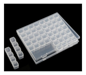 ORGANIZER POJEMNIK 56 PRZEGRÓDEK OR71 ZAMYKANY NA ELEMENTY 14 ELEMENTÓW PO 4 PRZEGRODY