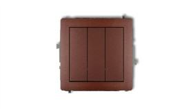 Deco Łącznik Potrójny Brązowy Metalik 9Dwp-7