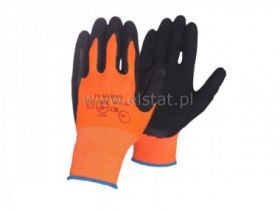 Latexowe rękawice ochronne wielkość 8 orange