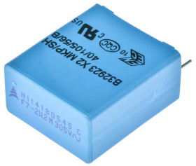 Kondensator foliowy 2.2μF 305 V ac, 630 V dc EPCOS Metalizowany polipropylen rozstaw: 22.5mm THT ±20