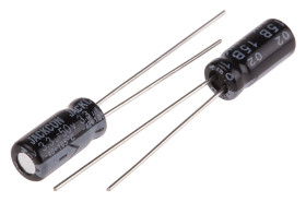 Kondensator 3.3μF 50V dc Radialny, Otwór przelotowy RS PRO roztaw: 2mm 5 (Dia.) x 11mm