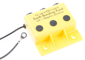 Skrzynka uziemiająca ESD Skrzynka połączeniowa uziemienia EN61340-5 Tak RS PRO 1mΩ