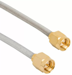 Coaxial cable, SMA plug (straight) to SMA plug (straight), 50 Ω, 0.141&quot; CONFORMABLE, 457 mm, 135101-R2-18.00