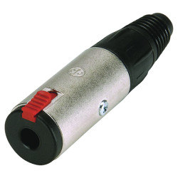 Złącze Jack 6,35 mm Żeński Stereo Locking Jack Naturalny