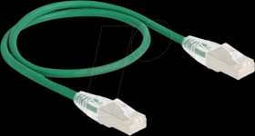 80364 Patch cable Cat.6a U/FTP Slim 0.5 m green