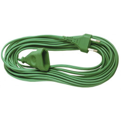 Przedłużacz płaski 1gn 1,5m ziel sieciowy