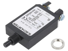 T13-212-20 Wyłącznik nadprądowy Iznam: 20A Uznam: 240VAC 28VDC SPST Bieguny: 1