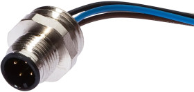 Akcesoria, Wtyczka do zabudowy, kompletna, 250V, M12 4-pinowa, IP67, Złącze śrubowe M16, AV98A672