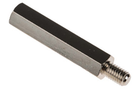 Kołek dystansowy gwint M5 x M5 długość 35mm Mosiądz Męski/żeński Sześciokątny RS PRO