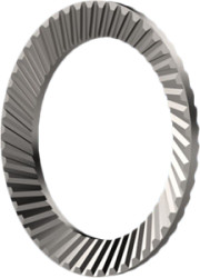 Screw lock washer, M6, inner Ø 6.4 mm, outer Ø 10 mm, spring steel, nickel-plated, 003.04.063