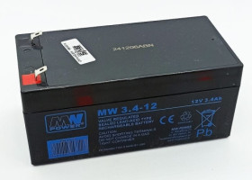 MW 3,4-12 akumulator żelowy AGM 12V / 3,4Ah