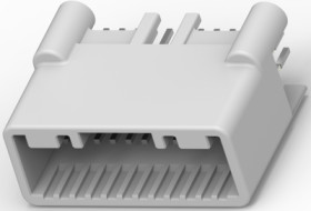 Plug, 24 pole, straight, 2 rows, natural, 1376111-6