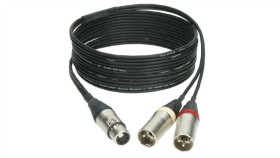 Klotz Kabel Mikrofonowy Przedłużacz Stereo Xlr 5-Pin (Gniazdo) / 2X Xlr 3-Pin...