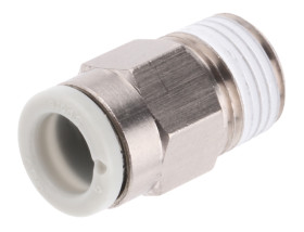 Złączka pneumatyczna R 1/8 męskie Wciskane 6 mm SMC Adapter gwintowany prosty R 1/8 męskie