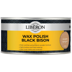 Liberon 126875 Black Bison Wax Paste Georgian Mahogany 500ml