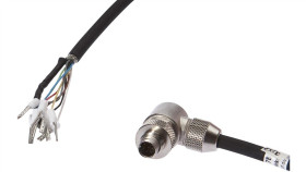 Vk207b41 Kabel Połączeniowy, 2 M, Wtyczka M9 8-Stykowa Kątowa, Wolny Koniec...