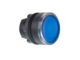 Przycisk płaski niebieski samopowrotny LED plastikowy typowa bez oznaczenia ZB5AW363 SCHNEIDER ELECTRIC