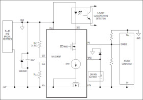 IEEE 802.3af/at-Compliant, Powered Device Interface Controller with Integrated Power MOSFET