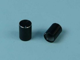 GAŁKA CZARNA FI=10mm DŁ=12/15mm MOLETKA