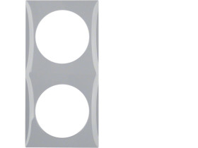 Integro Flow Ramka 2 podwójna szary 918262507 HAGER