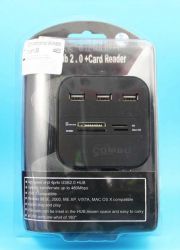 CZYTNIK KART SD/MMC/RS-MMC USB 2.0+HUB